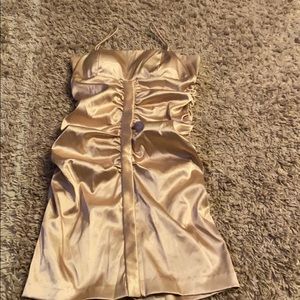 Gold semi formal dress